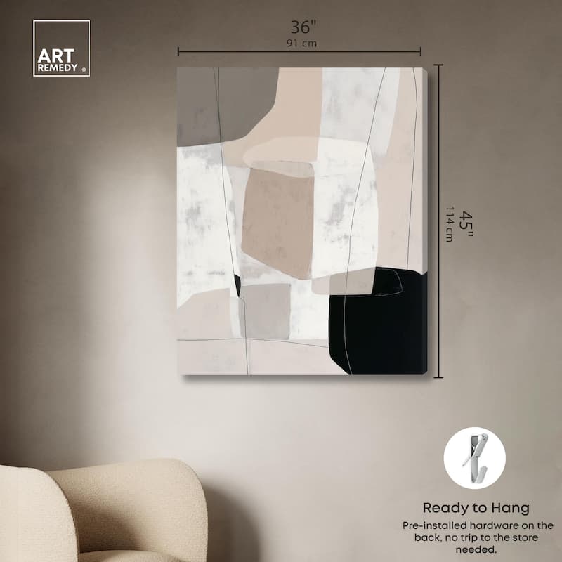 Neutral Forms I Canvas by Art Remedy, Gallery Wrapped