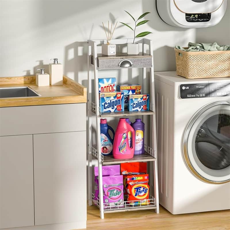 Bathroom Ladder Shelf