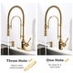 preview thumbnail 80 of 87, WOWOW Single Handle Gooseneck Pull Down Sprayer Kitchen Faucet