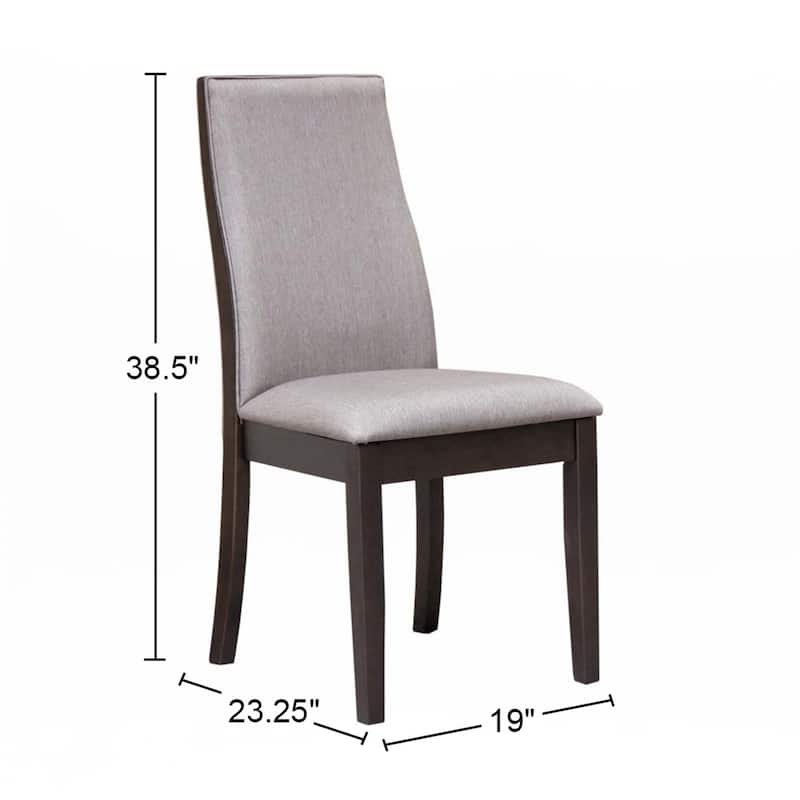 Set of 2 Fabric Upholstered Dining Chairs