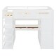 preview thumbnail 10 of 18, Maximized Storage Space Design Loft Bed with Guardrail, Sturdy Construction, Full Size, White