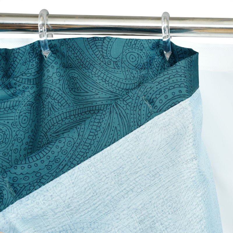 Lush Decor Boho Chic Shower Curtain with Peva Lining and Rings Set