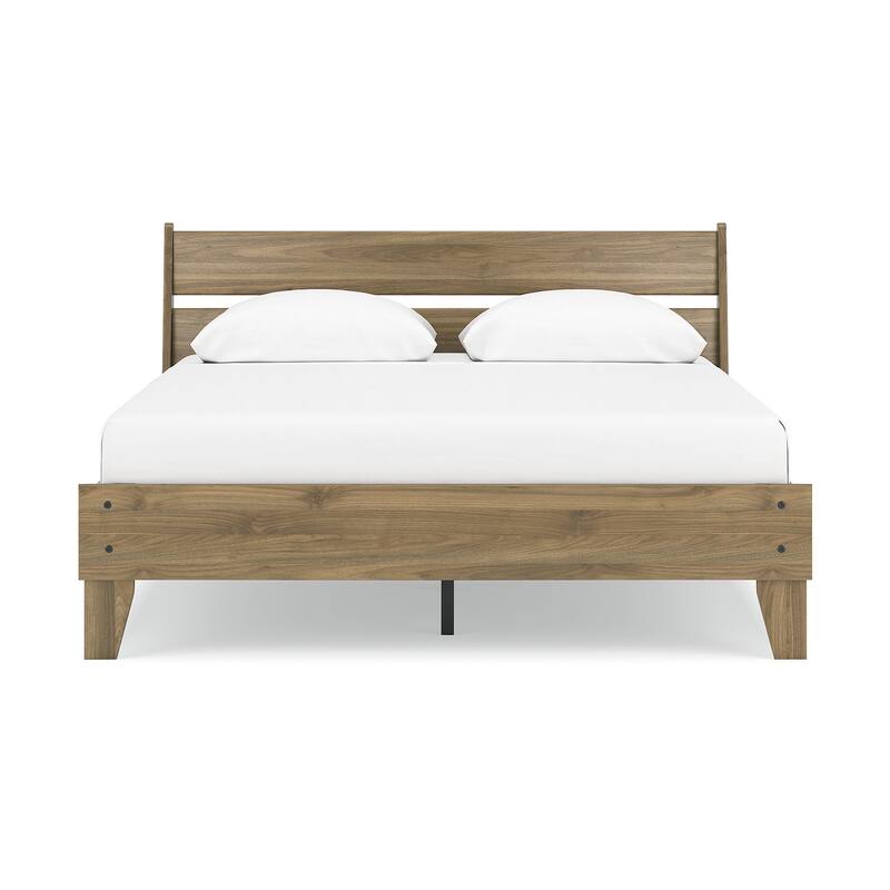 Signature Design by Ashley Deanlow Brown Platform Panel Bed