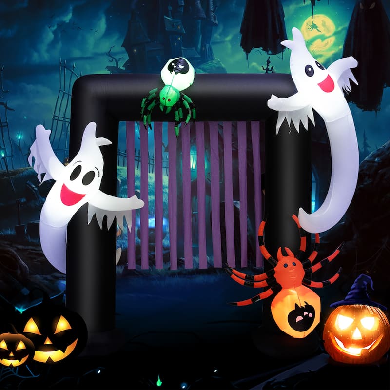 Costway 7.5FT Halloween Inflatable Archway Blow-up Festive Decoration - See Details