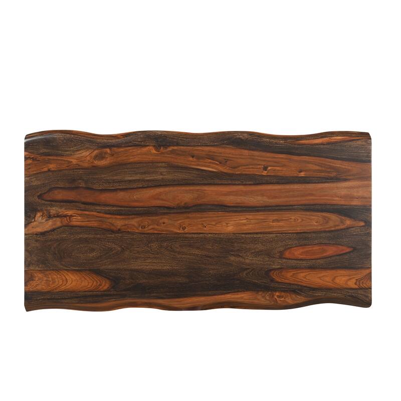 Avenue 2-piece Live Edge Solid Wood Living Room Table Set