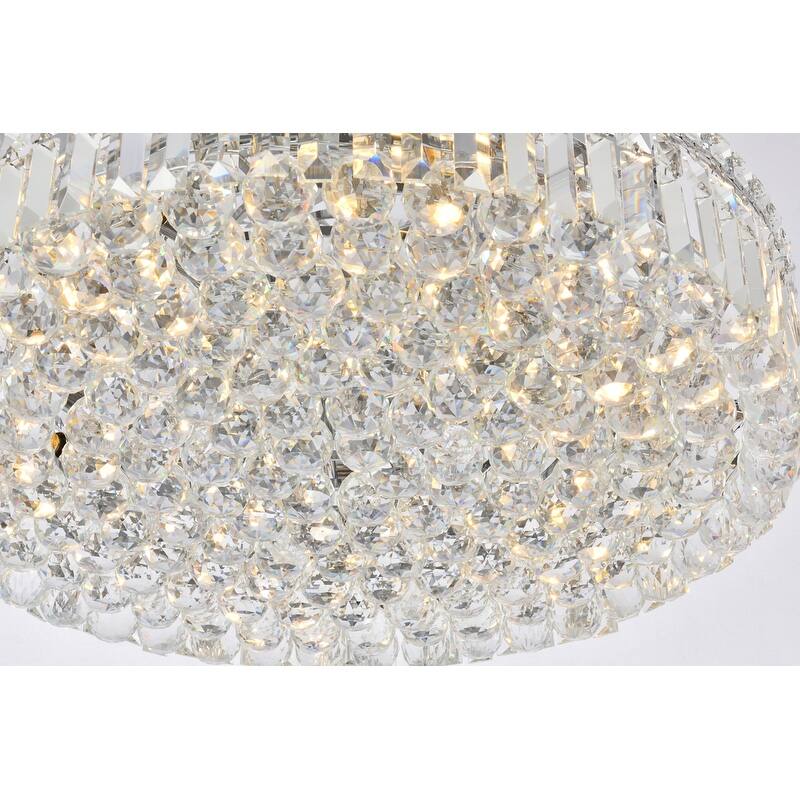 Graham 9-light 24-inch Flush-Mount Chandelier - 24 Inch