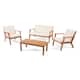 Option Brown Patina Finish + Cream Cushion