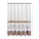 preview thumbnail 18 of 16, Crinkle Stripe Textured Shower Curtain