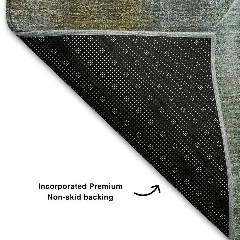 Premium Washable Super Soft Contemporary Melt Mayfield Rug