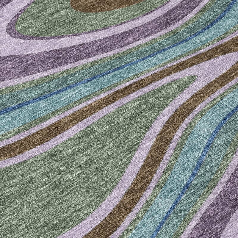 Machine Washable Indoor/ Outdoor Abstract Busey Chantille Rug