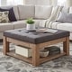 preview thumbnail 8 of 26, Lennon Pine Storage Ottoman Coffee Table by iNSPIRE Q Artisan