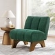 preview thumbnail 10 of 8, Art Leon Modern Wood and Fabric Accent Sofa Chair