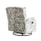 preview thumbnail 15 of 102, 29'' W Pattern Floral Swivel Manual Push Back Recliner Glider Chair