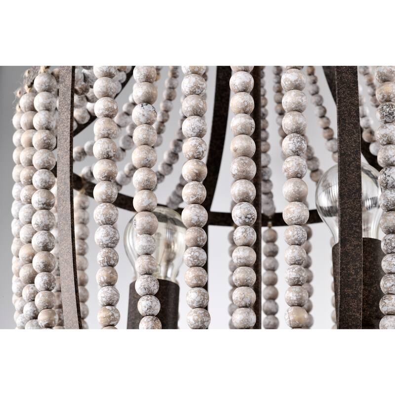 Nori 16 Inch Antique Beads Bohemian Pendant Chandelier 2-Light