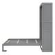 preview thumbnail 8 of 16, Full Murphy Bed Cabinet Folding Beds w/ Bookcase Headboard