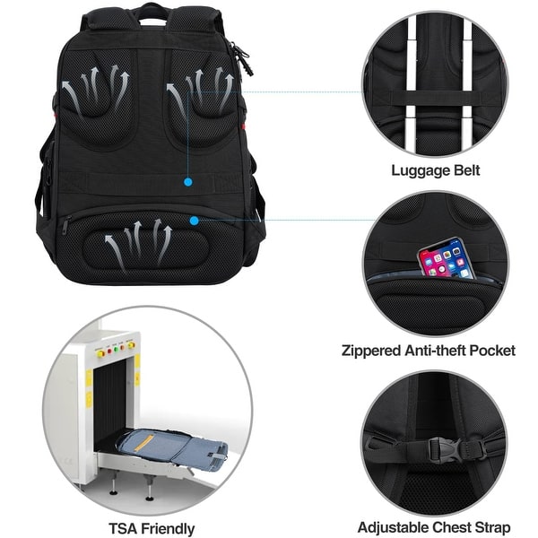 Travel Laptop Backpack 17.3 Inch XL Computer Backpack with Hard Shell  Saferoom RFID Pockets Water-Repellent Business - Bed Bath & Beyond -  42714383