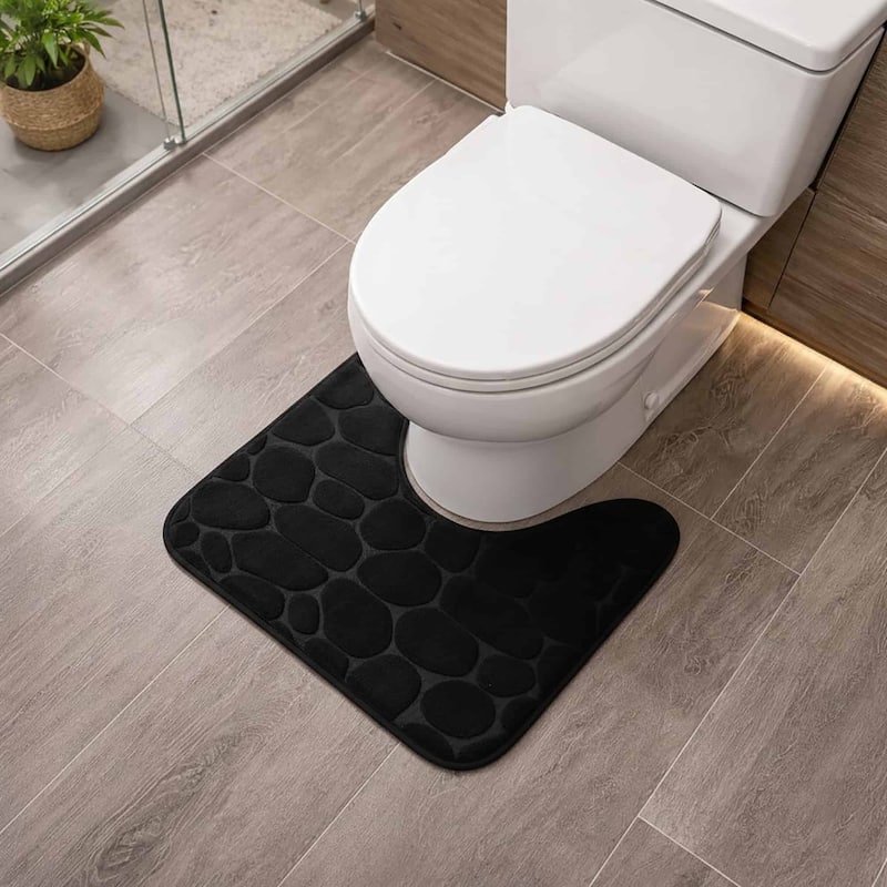 Contour Bath Rug Memory Foam Mat 3D Pebble 20L x 20W