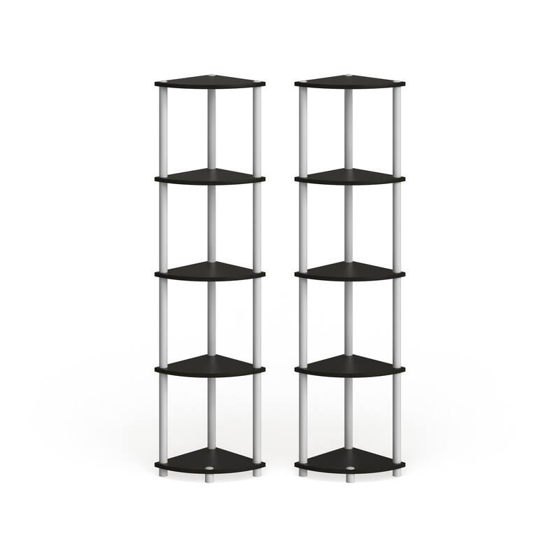 Porch & Den St. Marks 5-tier Corner Shelving Unit (Set of 2)