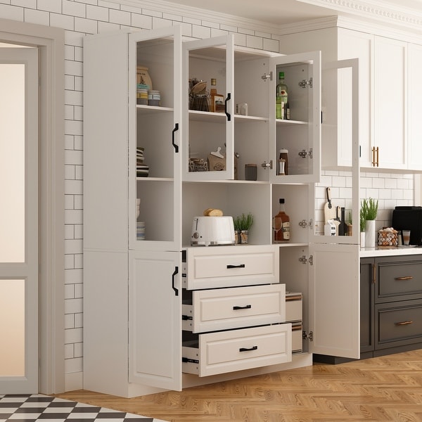 White long storage cabinet sales