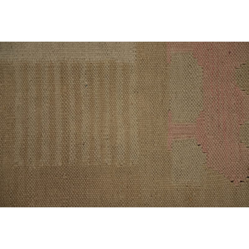 Hand Woven Oriental 100% Wool Carpet Southwestern Modern Brown Kilim Area Rug - 5' 9'' X 4' 1''
