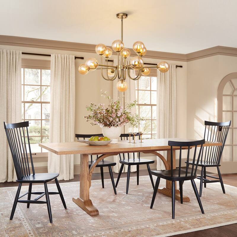 13-Light Modern Amber/ Smoke Grey Cluster Glass Globe Bubble Chandelier Tiered Sputnik Glass Magic Bean Molecule Ceiling Light