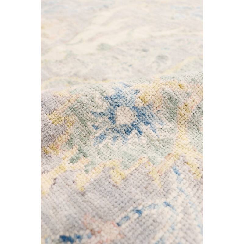 Pasargad Home Oushak Hand-Knotted L. Beige Wool Area Rug - 8'10" X 12'10"