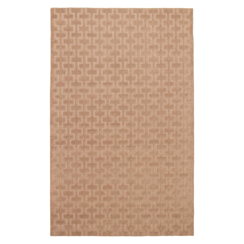 ECARPETGALLERY Hand Loomed Kashkuli Gabbeh Taupe Wool Rug - 5'0 x 8'0 - Taupe - 5'0 x 8'0