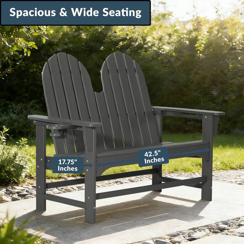 Hanniford Poly Adirondack 49 Inch Bench