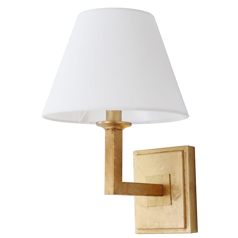 SAFAVIEH Lighting Keesha Chrome Wall Sconce (Set of 2) - 9"x9.5"x14.5" - 9Wx10Dx15H - Gold