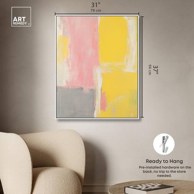 Blush and Sunshine Canvas by Art Remedy