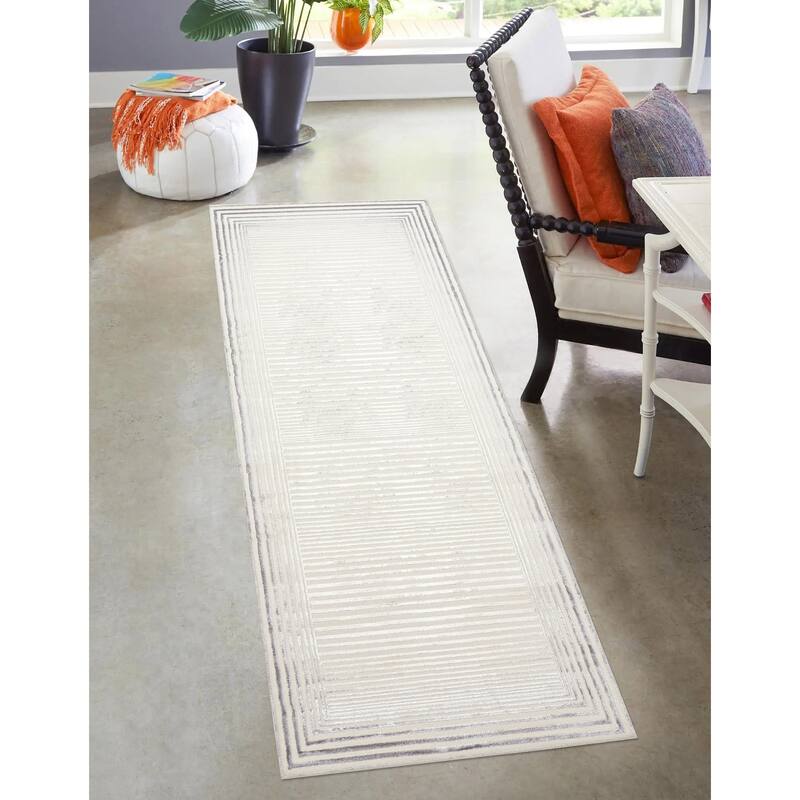ECARPETGALLERY Machine Made Ramona Grey Area Rug