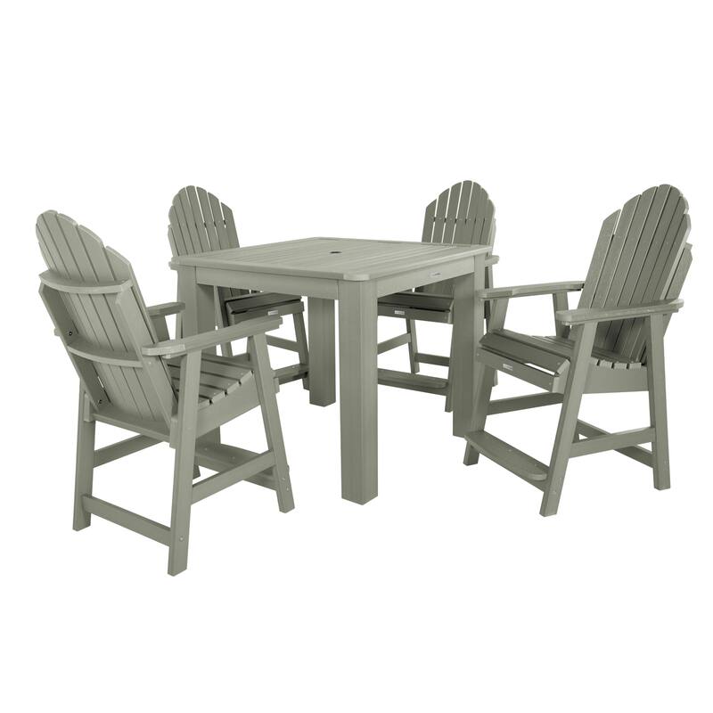 HIGHWOOD Hamilton 5-piece Counter Height Outdoor Dining Set - Eucaluptus