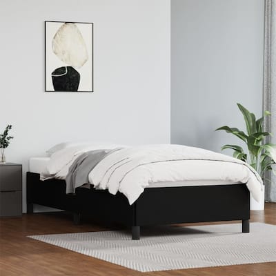 vidaXL Bed Frame, Faux Leather, No Mattress