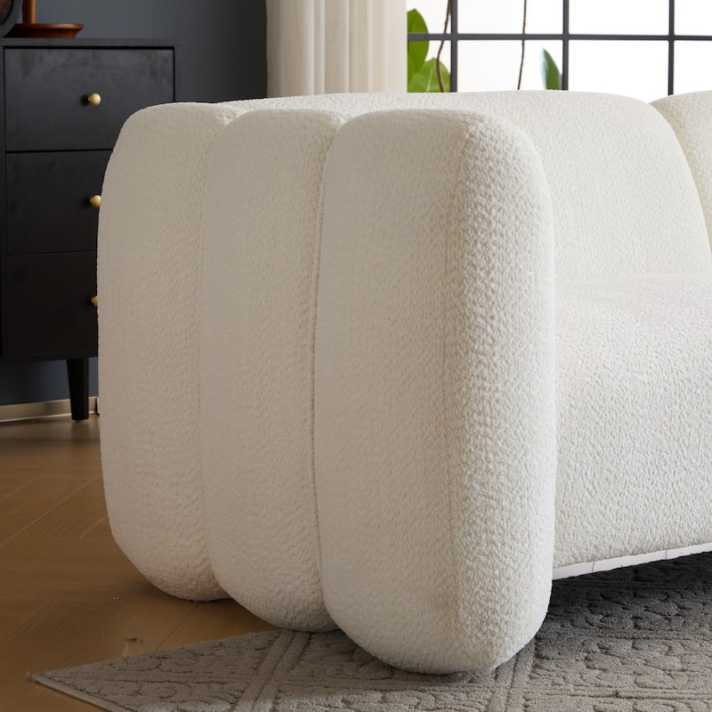 Christopher Knight Home - Tonson 83" 3-Seater Wave Design Sofa