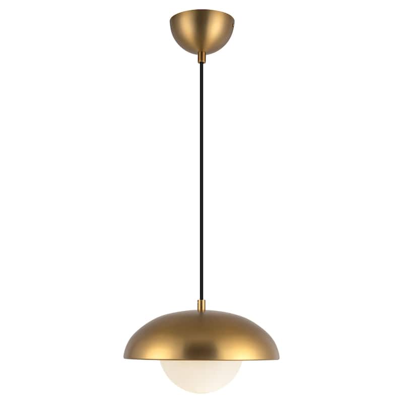 Alora Lighting PD522011OP Rubio 11" Wide Pendant with Opal Glass Shade