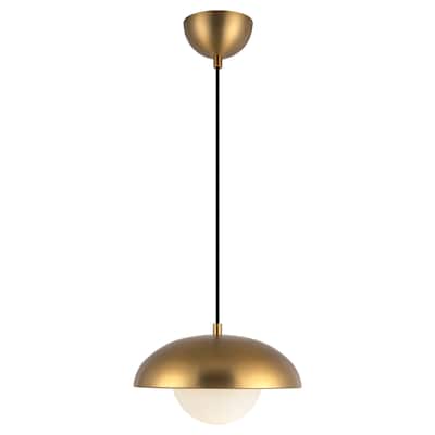 Alora Lighting PD522011OP Rubio 11" Wide Pendant with Opal Glass Shade