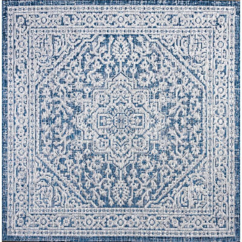 JONATHAN Y Rozetta Medallion Textured Weave Indoor/Outdoor Area Rug