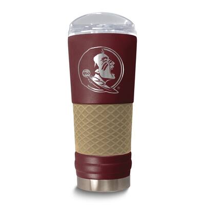 Collegiate Florida State Stainless Steel Silicone Grip 24 Oz. Draft Tumbler with Lid
