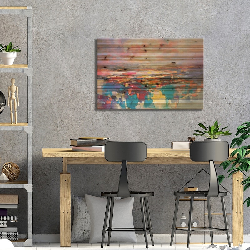 Quantum Gravity Print On Wood by Scott Naismith - Multi-Color