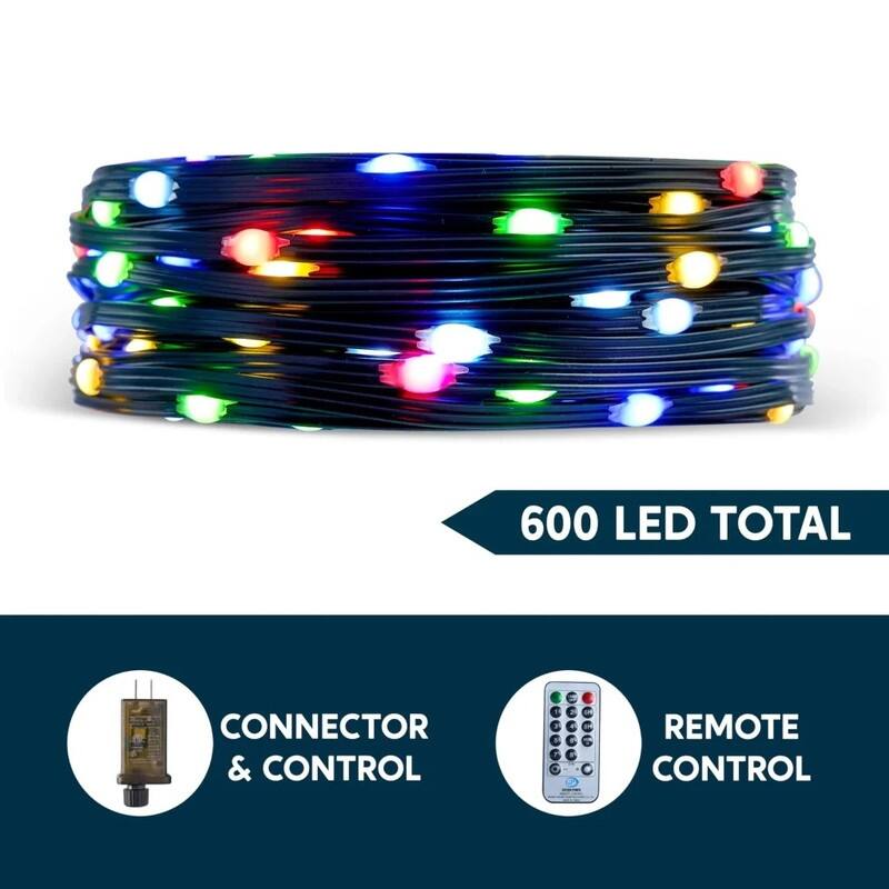 198 FT Multicolor LED Christmas Lights