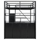 preview thumbnail 25 of 28, Metal Full Size Loft Bed with Storage and Wardrobe and Lockers for Home