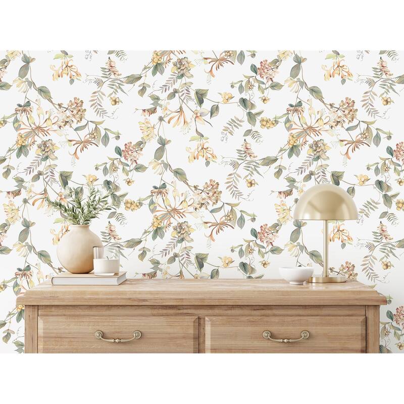Galerie Wallcoverings Flora Summer Floral Bouquet Vinyl on Non-woven Matte Wallpaper Roll