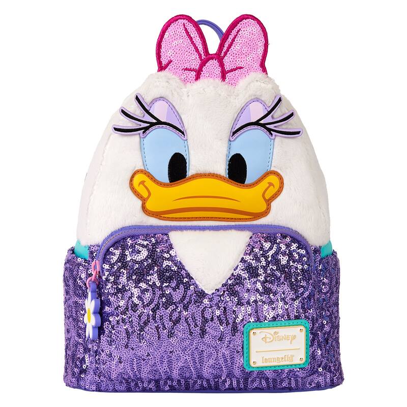 Daisy Duck 85th Anniversary Sequin Plush Cosplay Mini Backpack