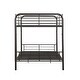 preview thumbnail 8 of 14, Full over Full Size Metal Bunk Bed with Fence for Kids