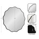 preview thumbnail 45 of 55, Kate and Laurel Viona Round Scalloped Mirror