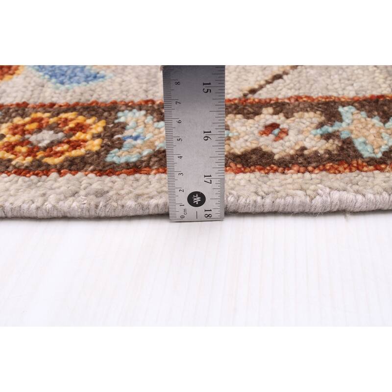 ECARPETGALLERY Hand-knotted Jules Serapi Light Grey Wool Rug - 8'3 x 9'11