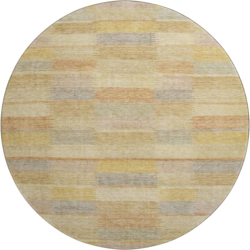 Premium Washable Super Soft Geo Stripe Mayfield Rug