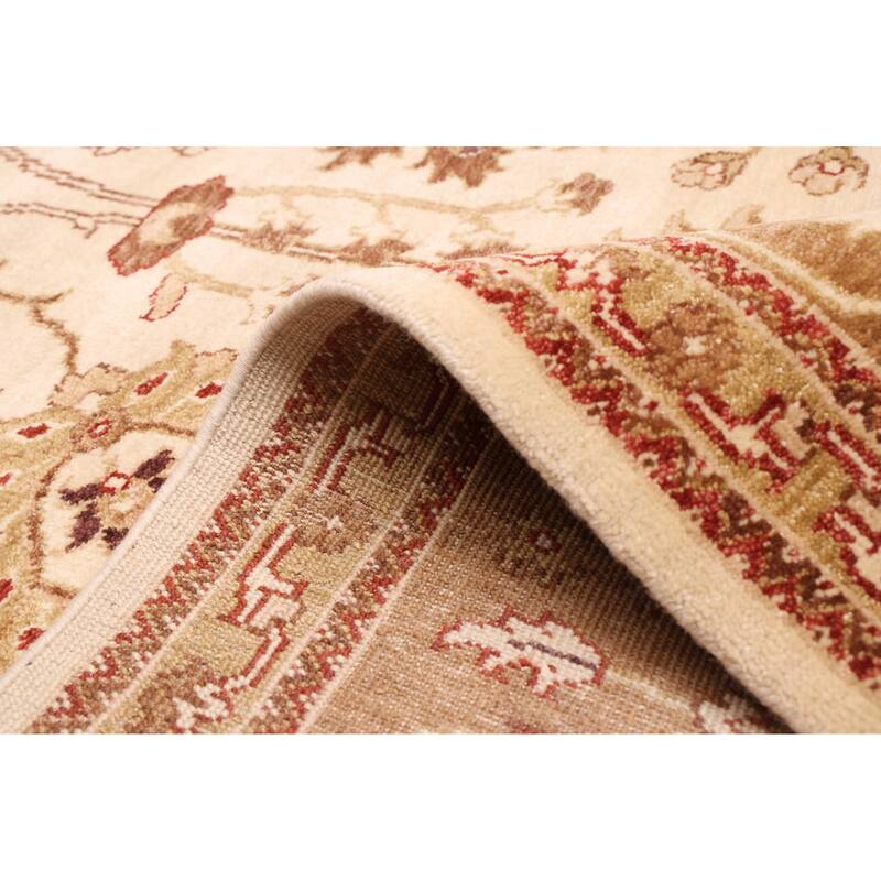 ECARPETGALLERY Hand-knotted Jamshidpour Cream Wool Rug - 8'10 x 11'10