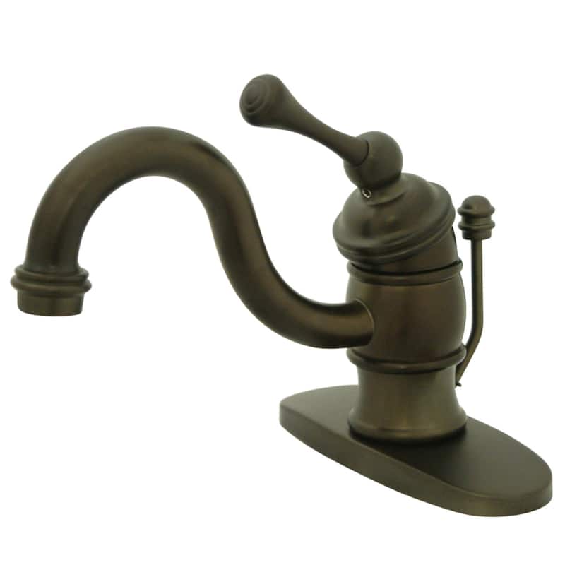 Kingston Brass Victorian Single-Handle Bathroom Faucet with Pop-Up Drain - Oil Rubbed Bronze