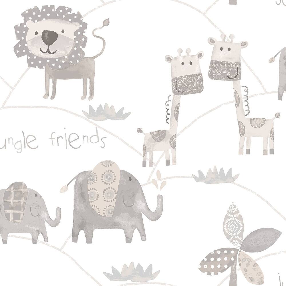 Galerie Wallcoverings Just 4 Kids 2 Jungle Friends Non-woven Matte Wallpaper Roll